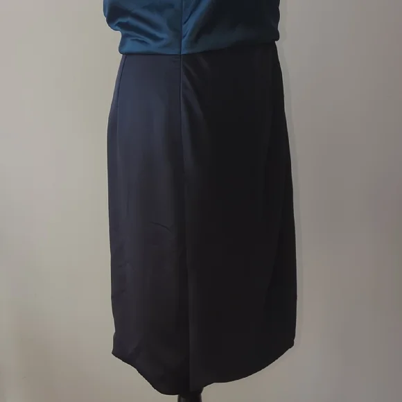 Blue Sleeveless Dress Halston Heritage Size 8 - Picture 8 of 12